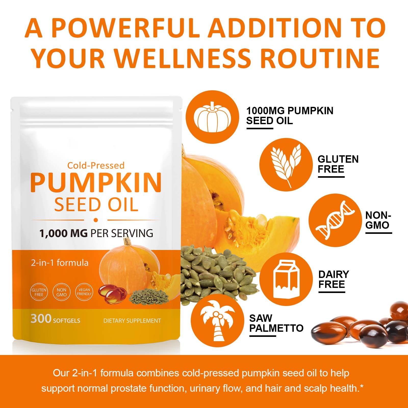 ReliCo Pumpkin Seed Oil Capsules close-up of capsules