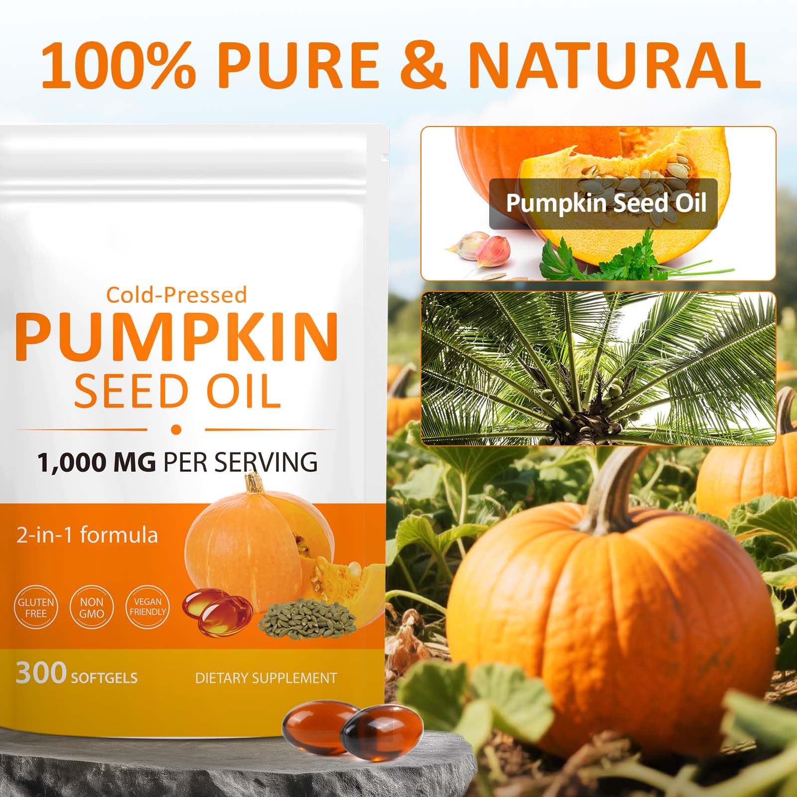 ReliCo Pumpkin Seed Oil Capsules packaging