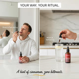 Relify Cinnamon Herbal Supplement 60ml dropper bottle side view
