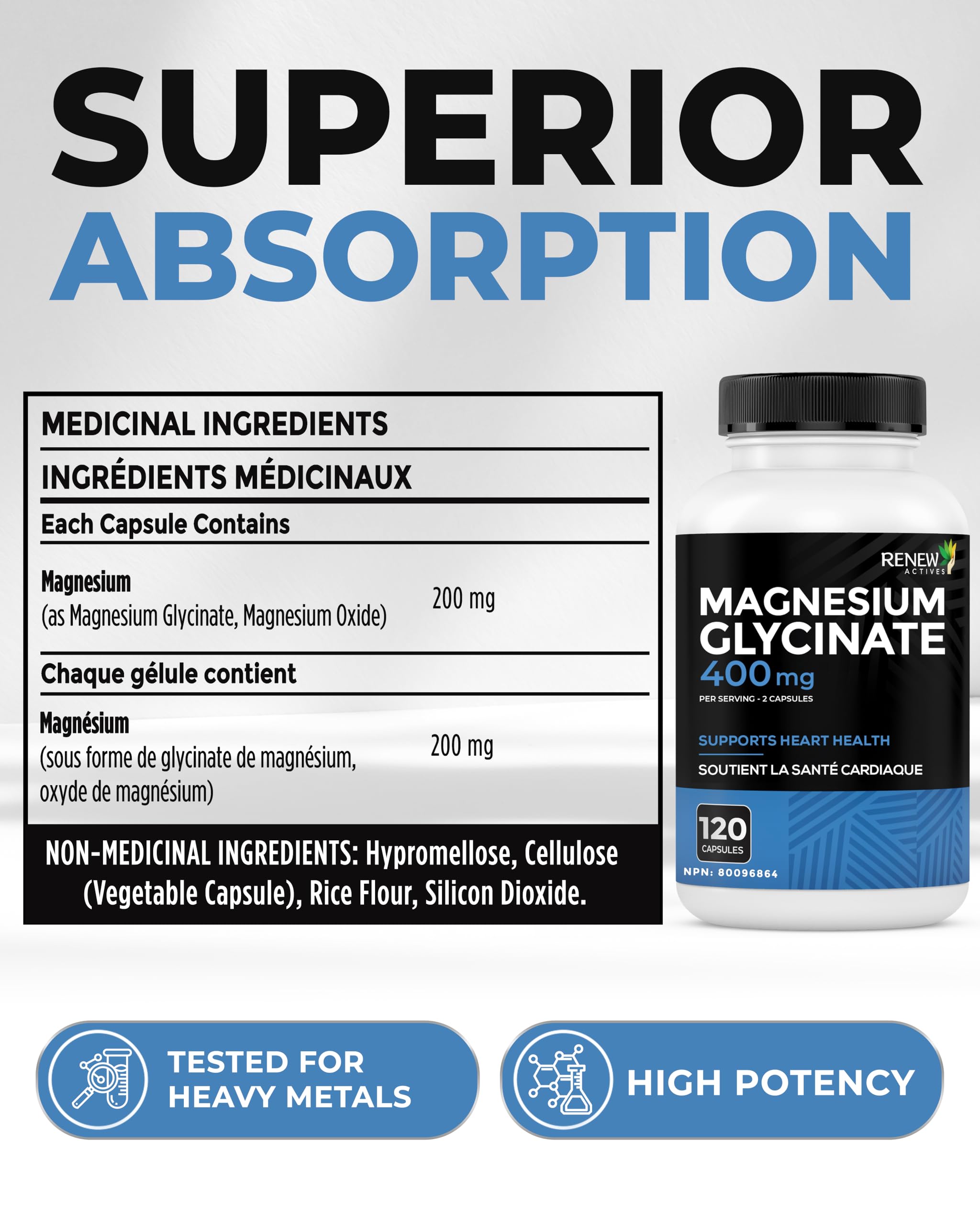 Renew Actives Magnesium Glycinate 57g lifestyle scene