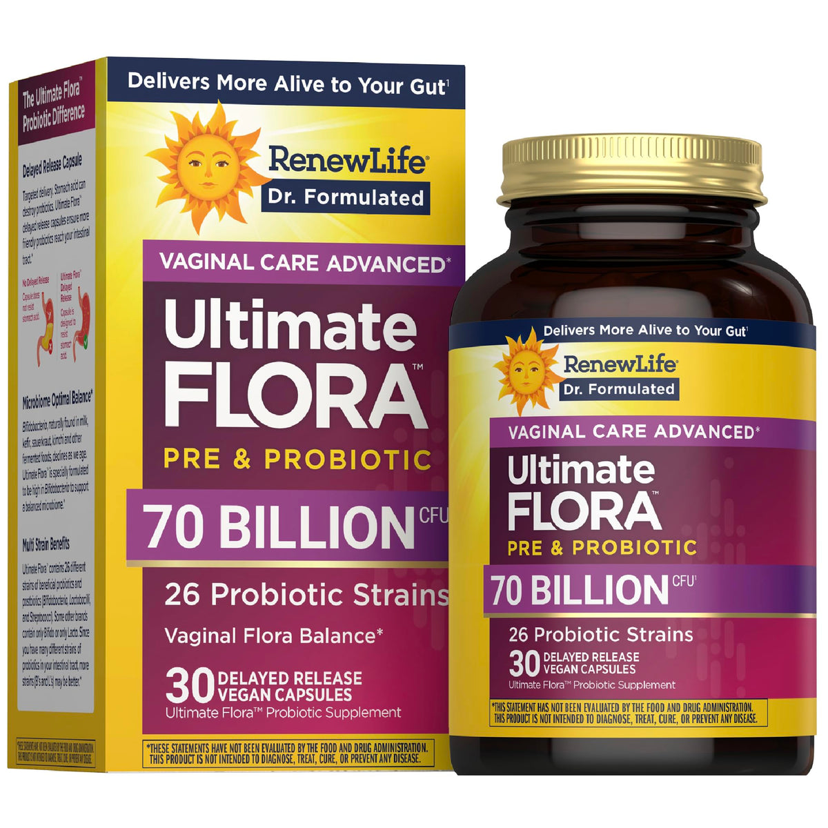Renew Life Advanced Vaginal Probiotic front view