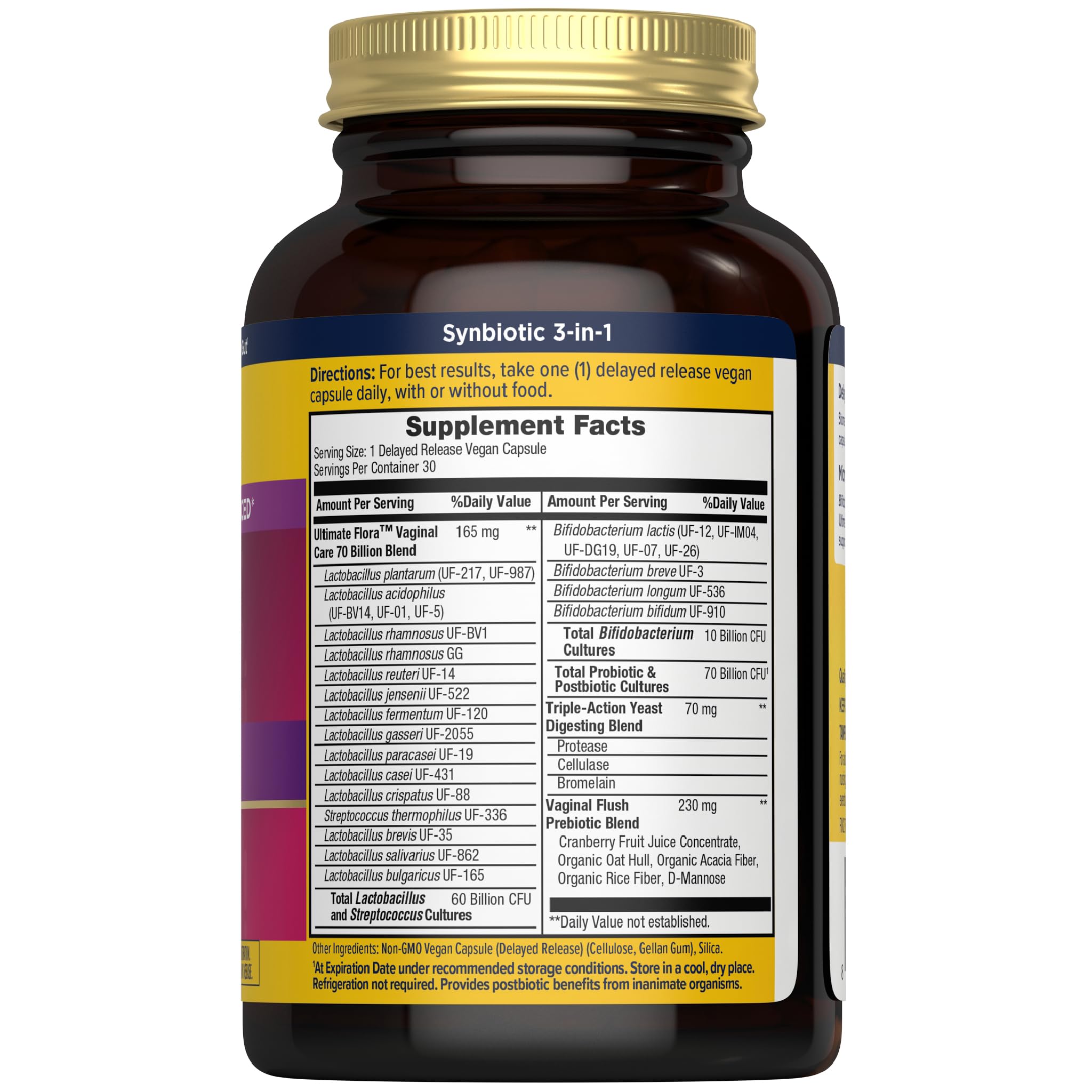 Renew Life Advanced Vaginal Probiotic side view