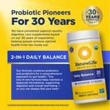 Renew Life Daily Balance Probiotic bottle with capsules