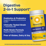 Renew Life Daily Balance Probiotic capsules in hand