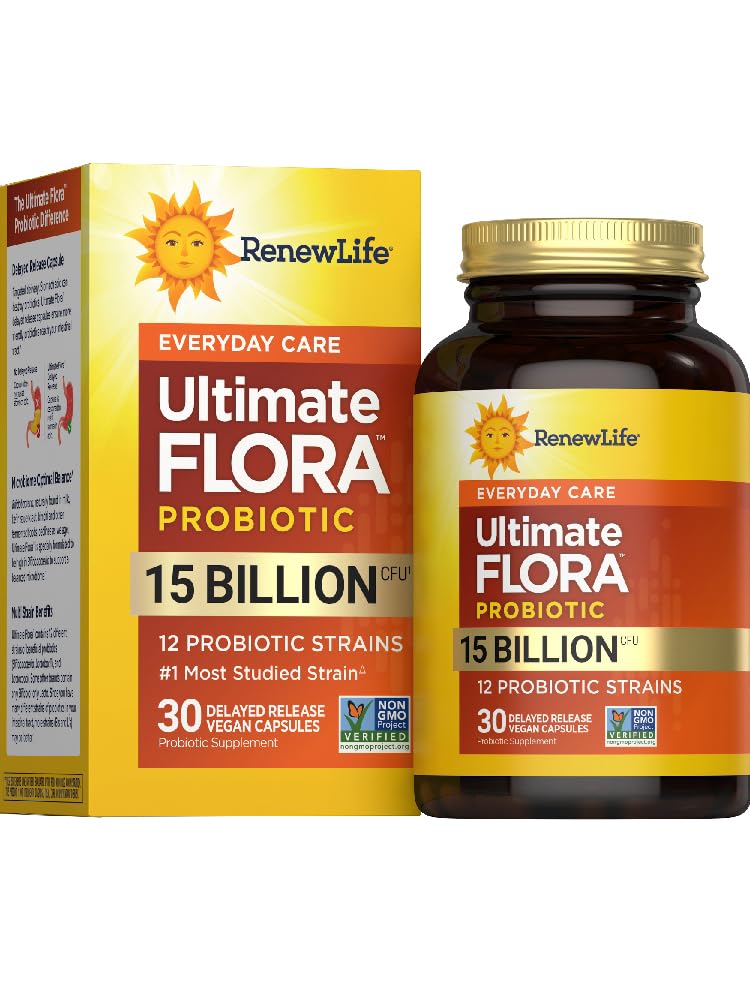 Renew Life Everyday Probiotic Capsules 15 Billion CFU front view