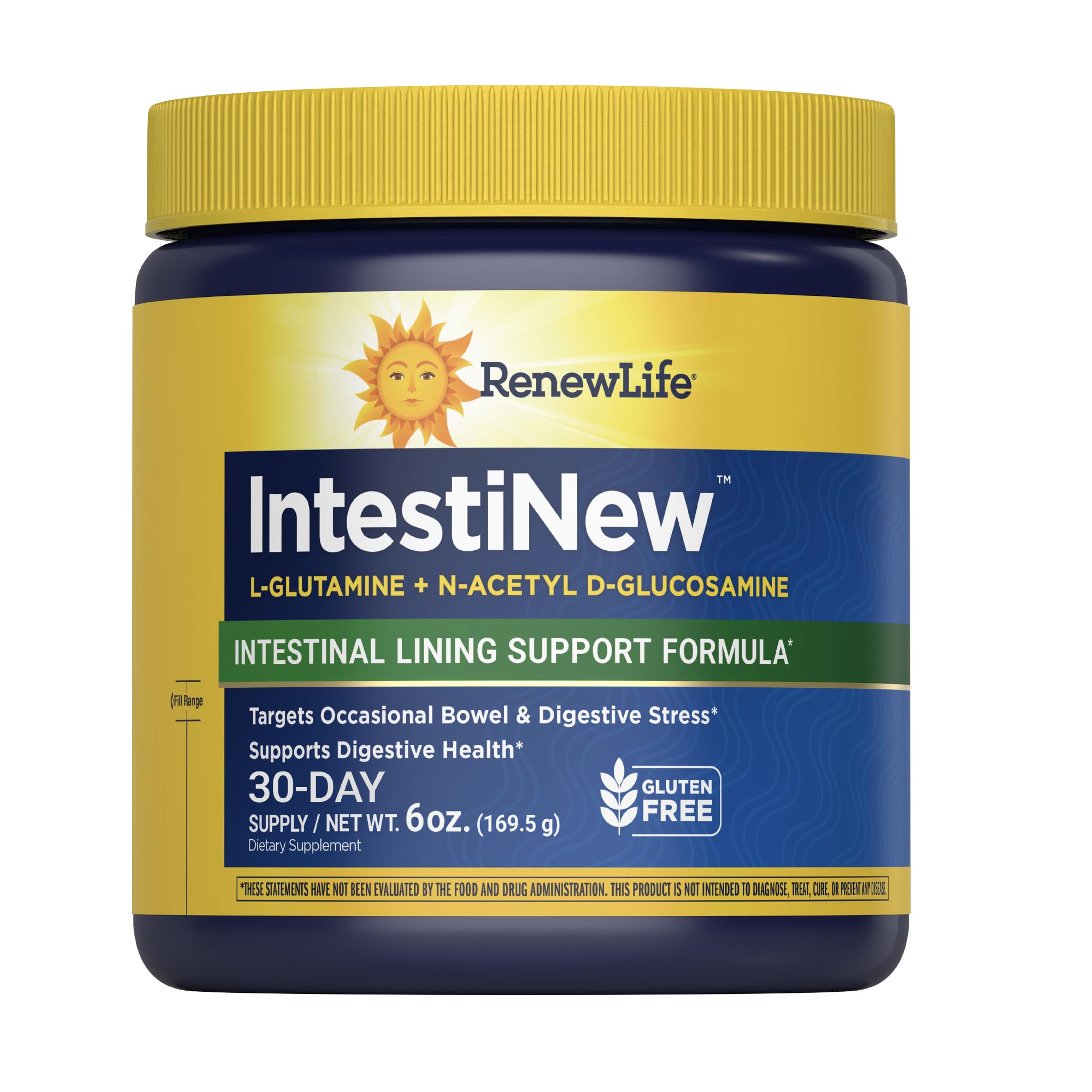 Renew Life IntestiNew L-Glutamine Powder 5000mg front view