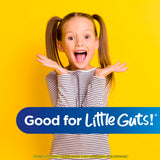 Renew Life Kids Tummy Gummy gummies on a colourful background