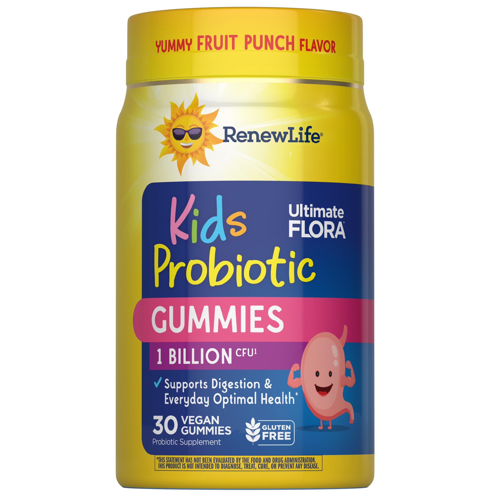 Renew Life Kids Tummy Gummy Prebiotic and Probiotic Gummies front view
