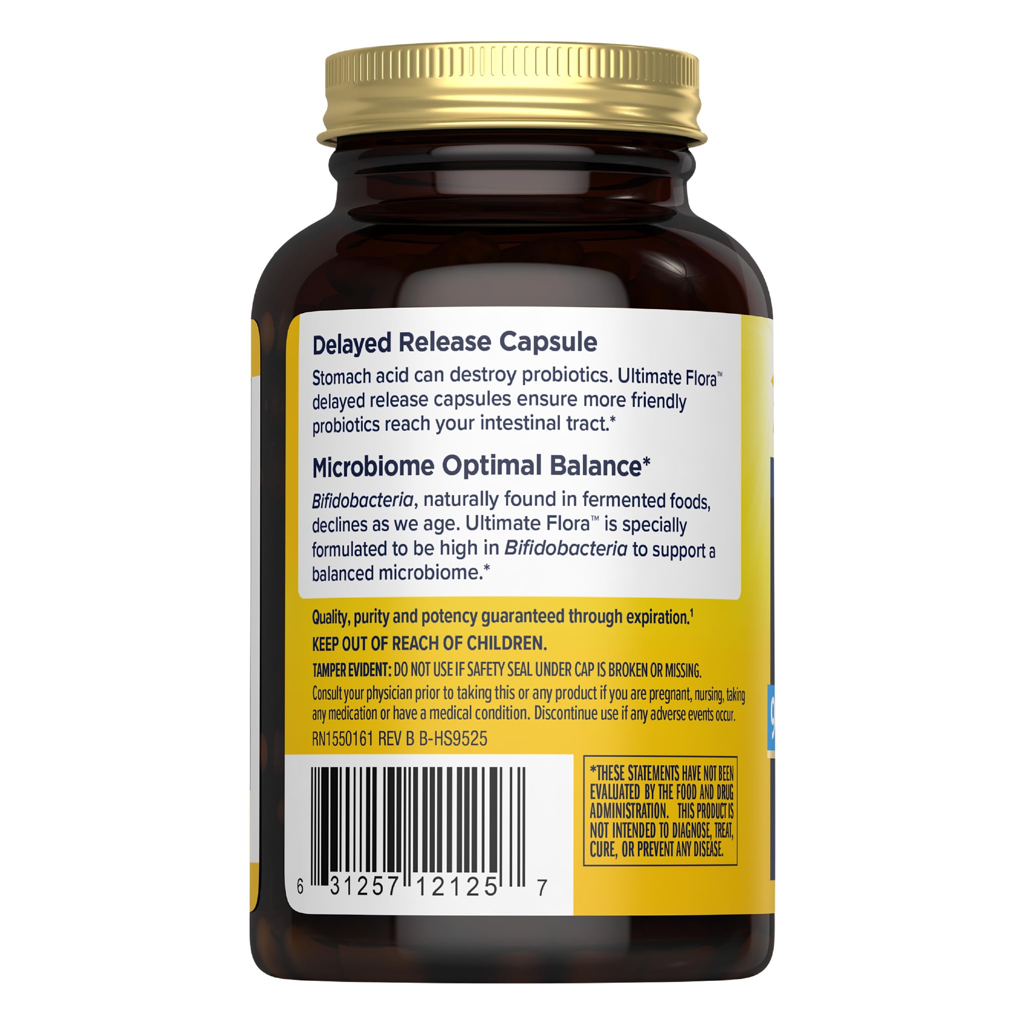 Renew Life Men's Care Probiotic Capsules side view