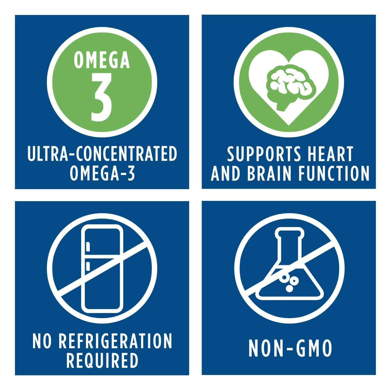 Renew Life Omega-3 Fish Oil softgel on a spoon