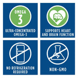 Renew Life Omega-3 Fish Oil softgel on a spoon