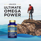 Renew Life Omega 3 Softgels on a wooden table