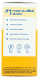 Renew Life Probiotic Capsules side view with dosage information