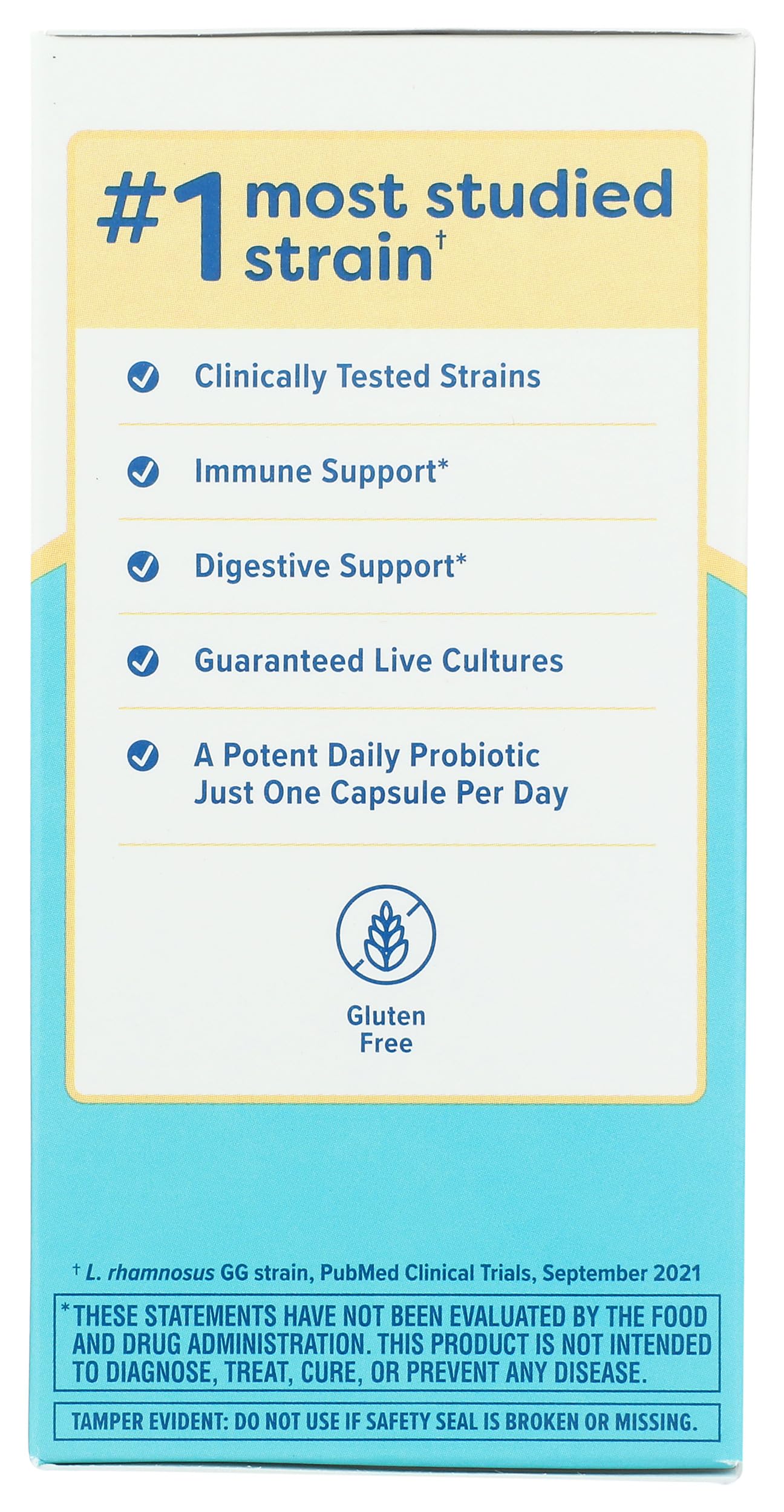 Renew Life Probiotic Supplement on a kitchen counter