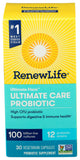 Renew Life Ultimate Flora Care Probiotic 100 Billion capsules front view