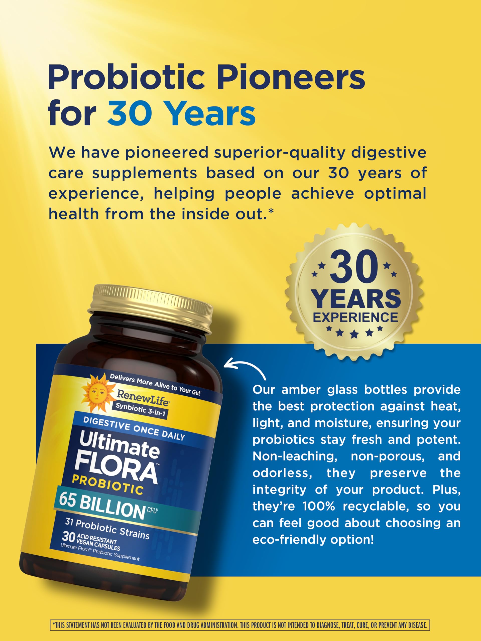 Renew Life Ultimate Flora Probiotic 65 Billion CFU ingredients list