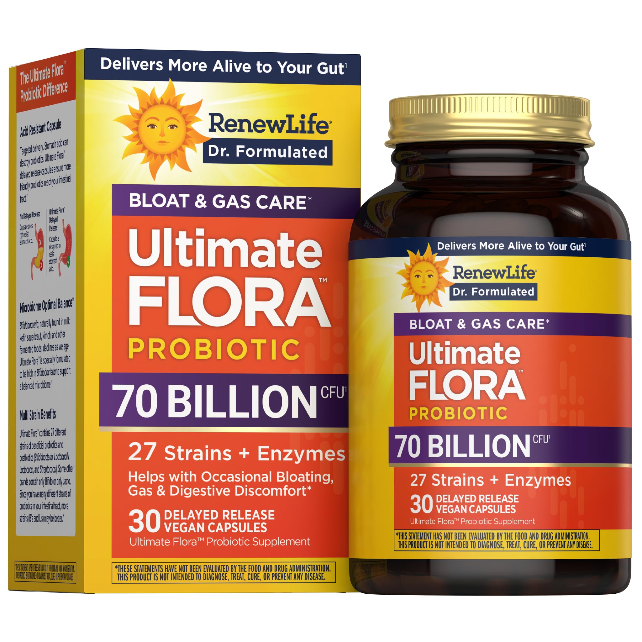 Renew Life Ultimate Flora Probiotic 70 Billion CFU front view