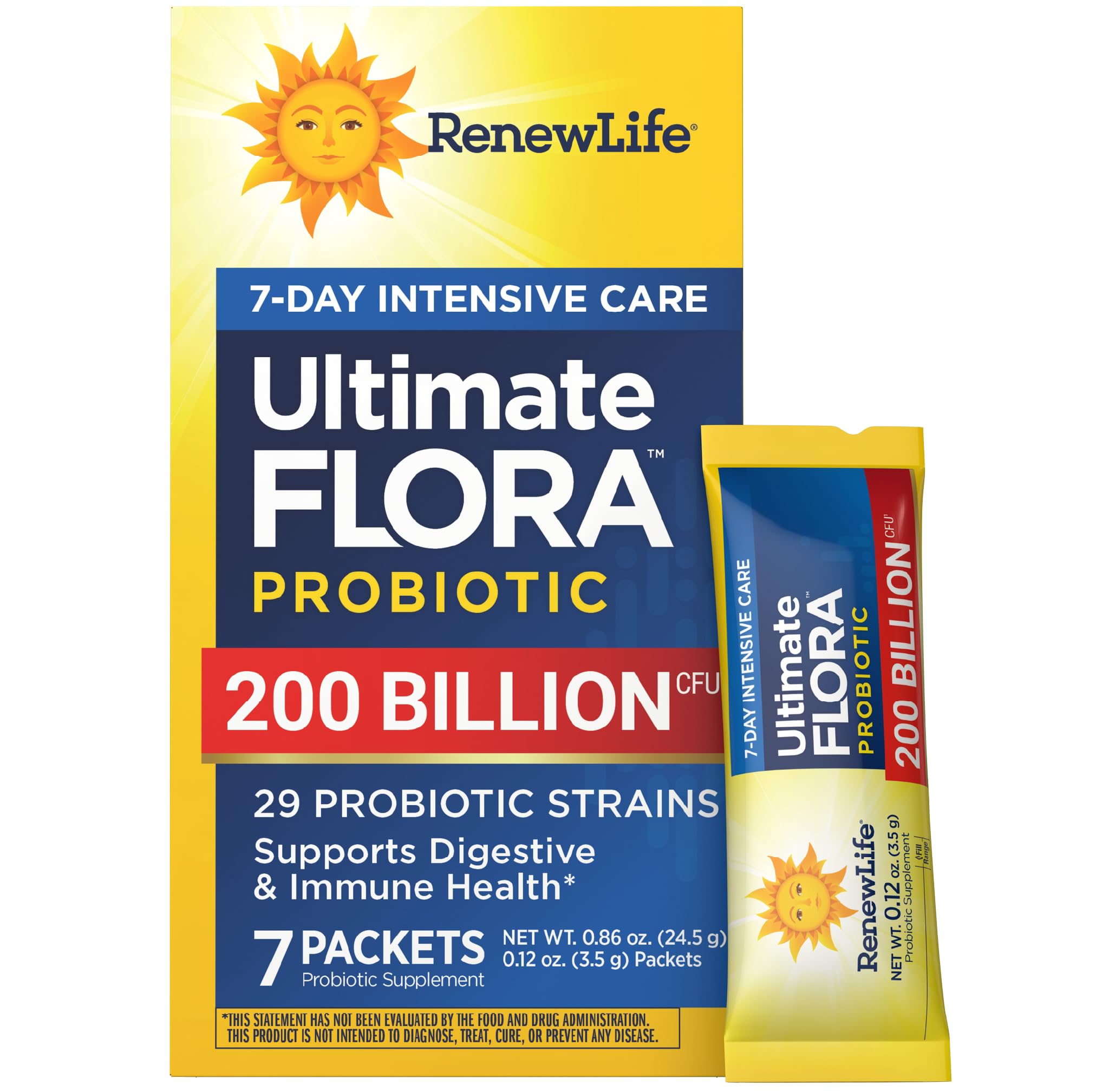 Renew Life Ultimate Flora Probiotic Powder 200 Billion CFU front view