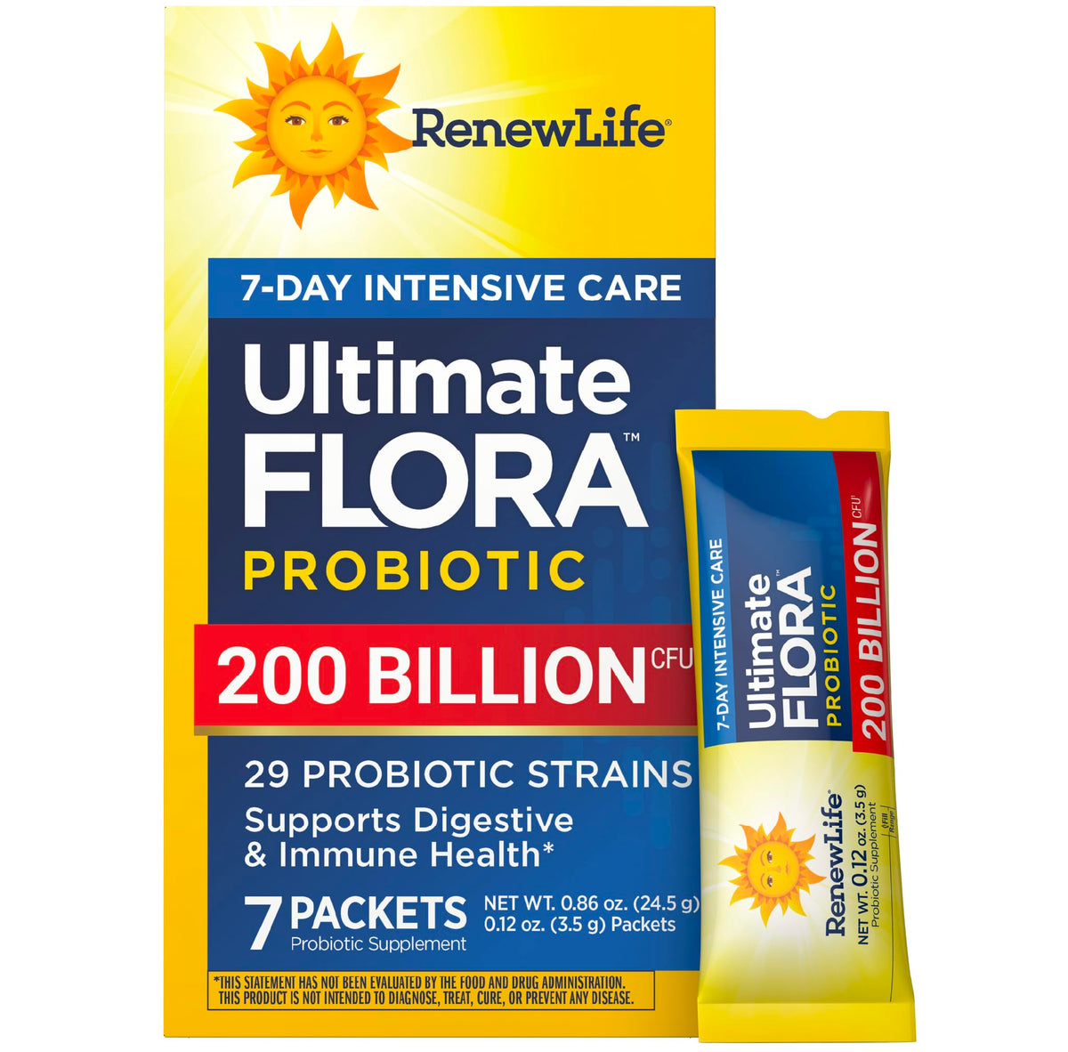 Renew Life Ultimate Flora Probiotic Powder 200 Billion CFU front view