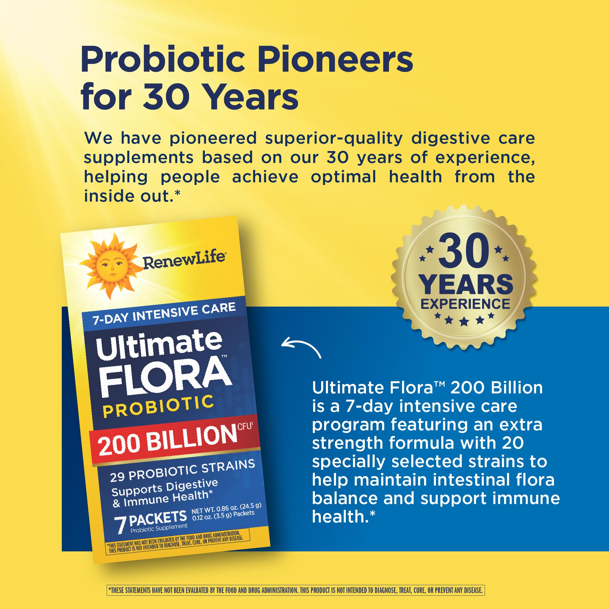 Renew Life Ultimate Flora Probiotic Powder nutritional information