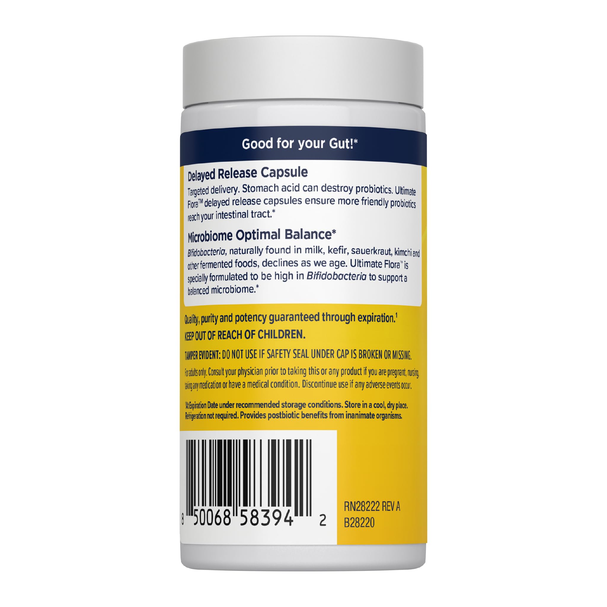 Renew Life Ultimate Flora Women’s Daily Probiotic 90 Billion CFU capsule close-up
