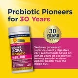 Renew Life Ultimate Flora Women’s Daily Probiotic 90 Billion CFU on a wooden table