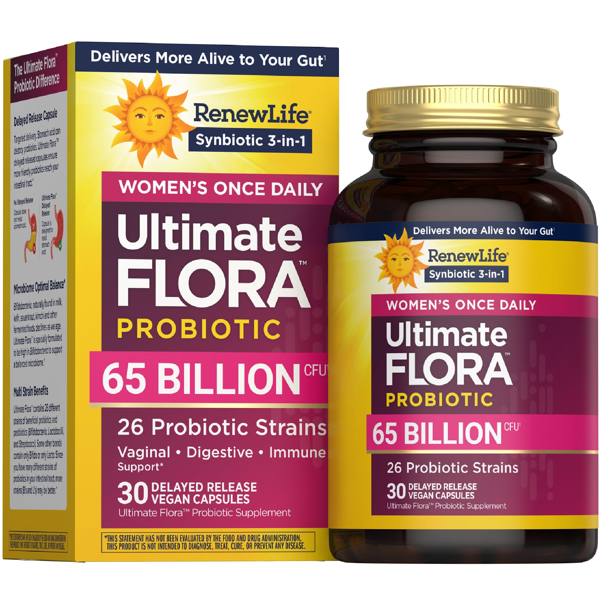 Renew Life Ultimate Flora Women’s Probiotic 65 Billion CFU front view