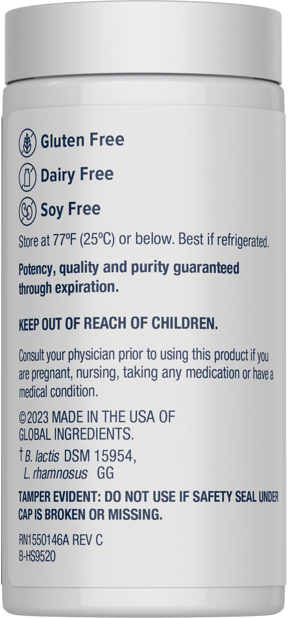 Renew Life Women's Care Probiotic Capsules 90 Billion CFU ingredients list