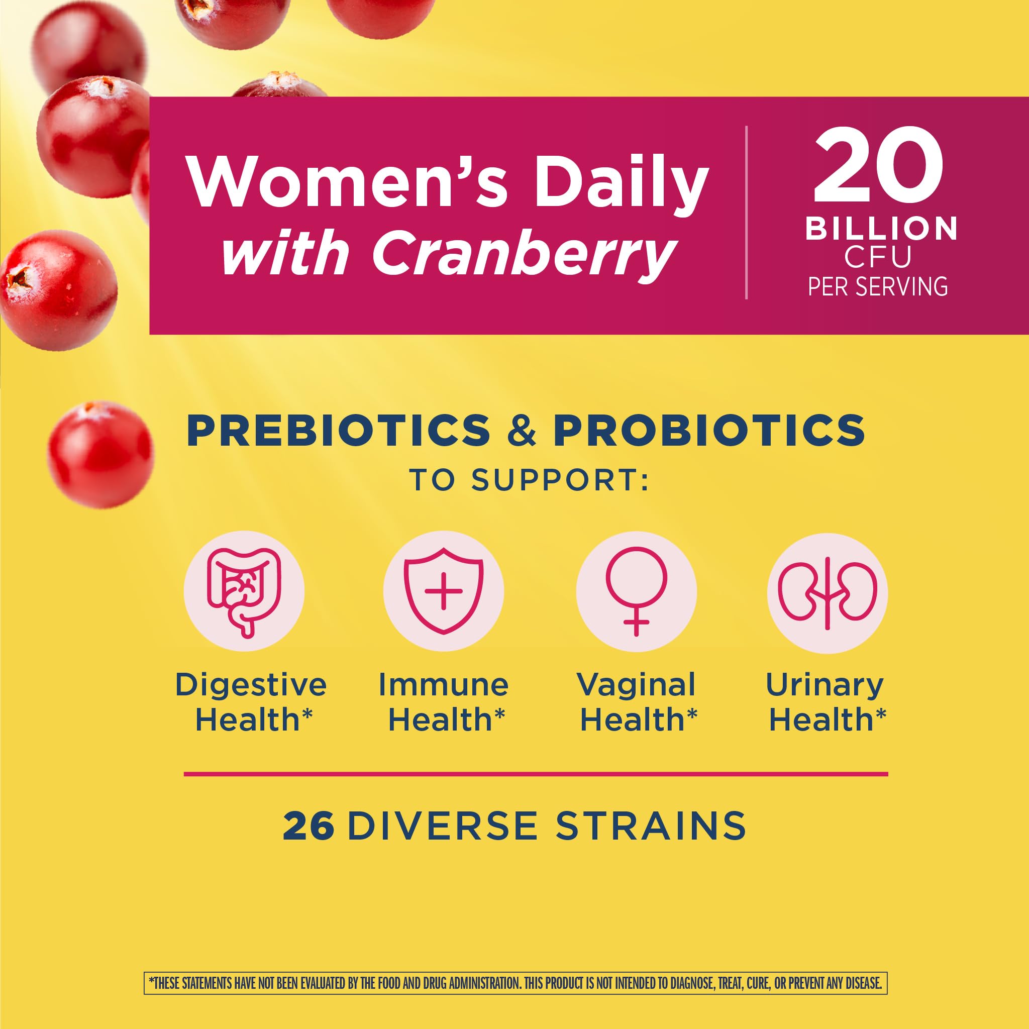 Renew Life Women's Daily Probiotic + Prebiotics 60 CT packaging
