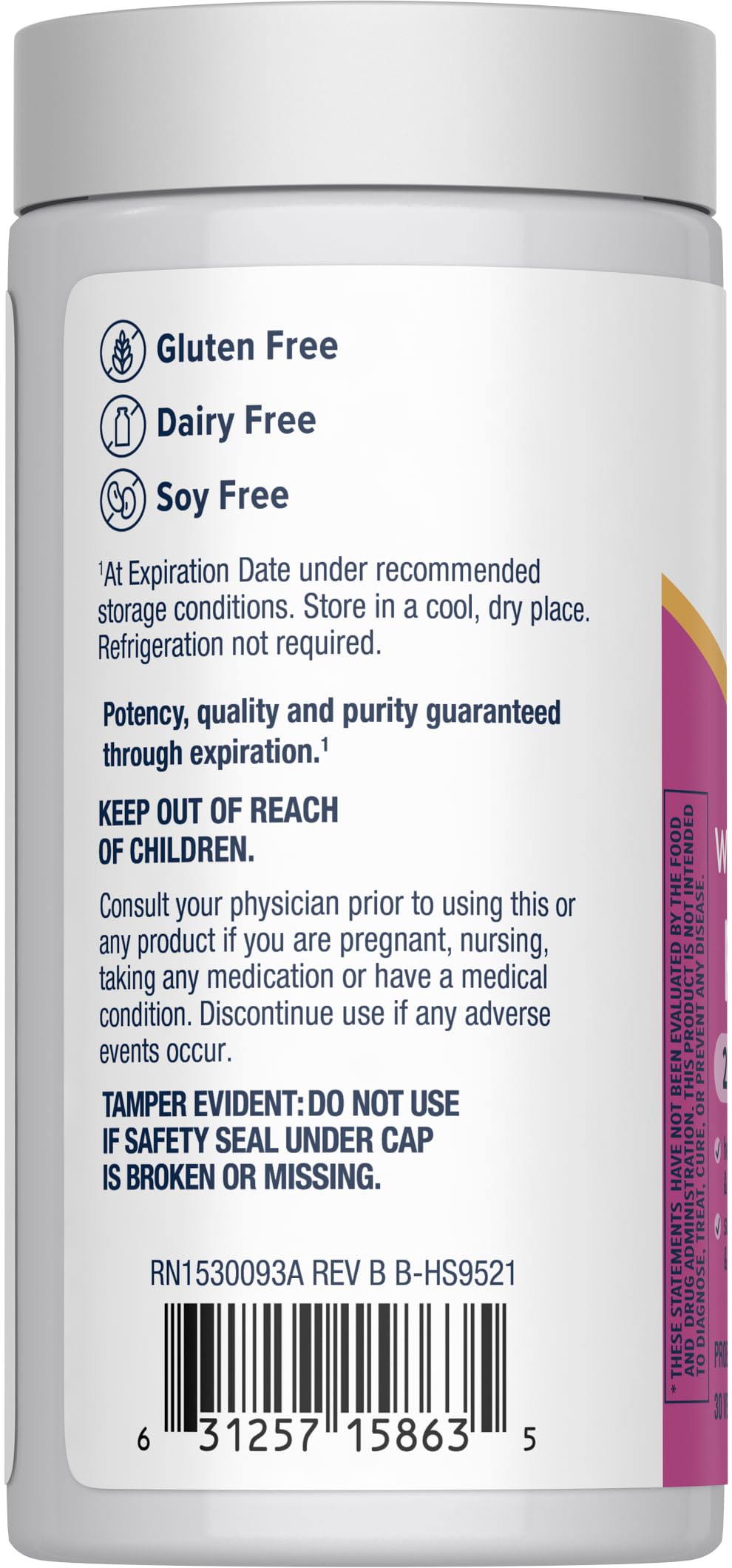 Renew Life Women's Probiotic Capsules 25 Billion CFU packaging details