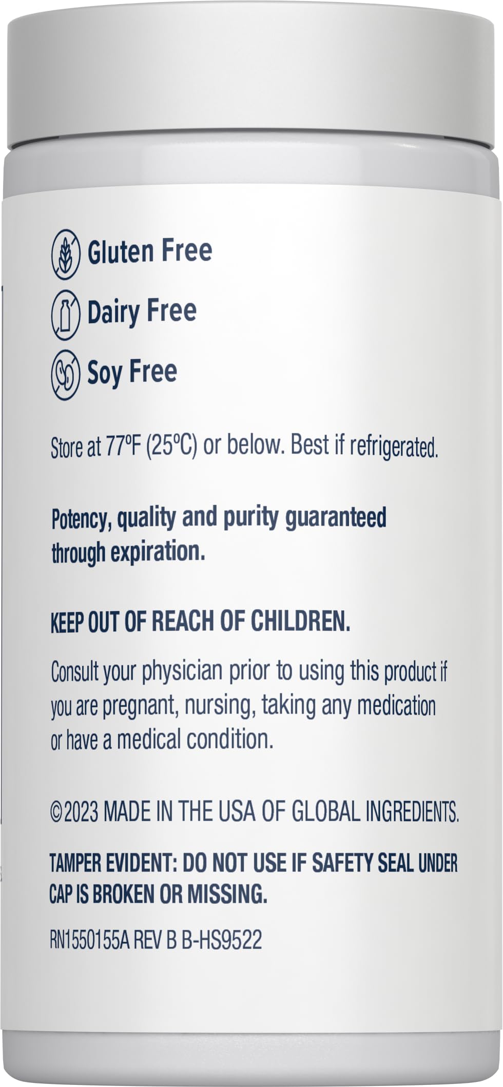 Renew Life Women's Probiotic Capsules side view showing label