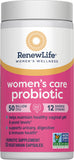 Renew Life Women's Probiotic Capsules with a measuring spoon