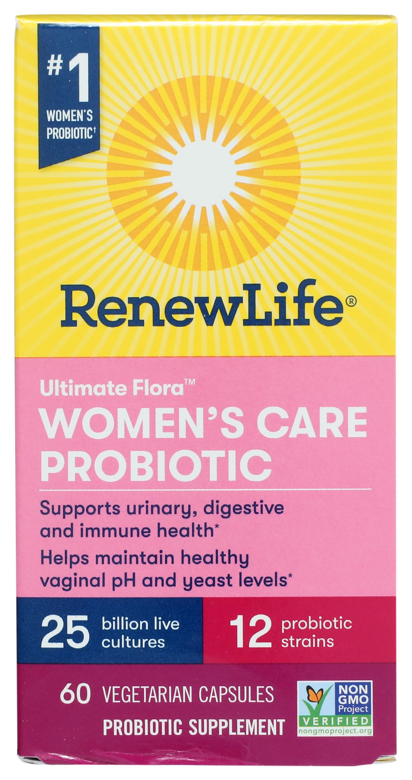 Renew Life Women's Wellness Probiotic 30 capsules front view