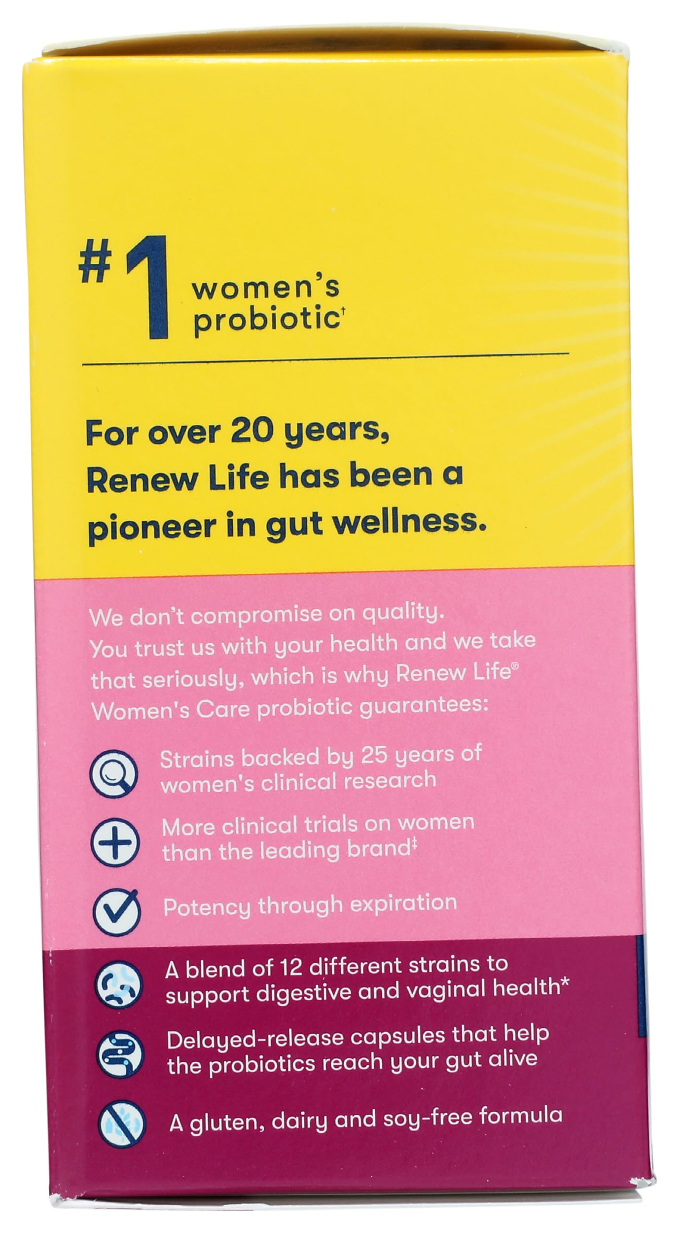 Renew Life Women's Wellness Probiotic capsule close-up