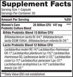 Renew Life Womens Care Probiotic 25 Billion CFU packaging