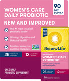Renew Life Womens Care Probiotic bottle top view