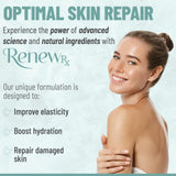 RENEW RX Collagen Serum application on skin