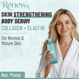 RENEW RX Collagen Serum side view showing pump dispenser