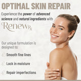RENEW RX Hyaluronic Acid + Niacinamide Serum application on skin