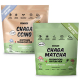 Renude Chaga Matcha & Chagaccino Bundle packaging front view