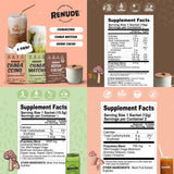 Renude Mushroom Variety Pack packaging on a wooden table
