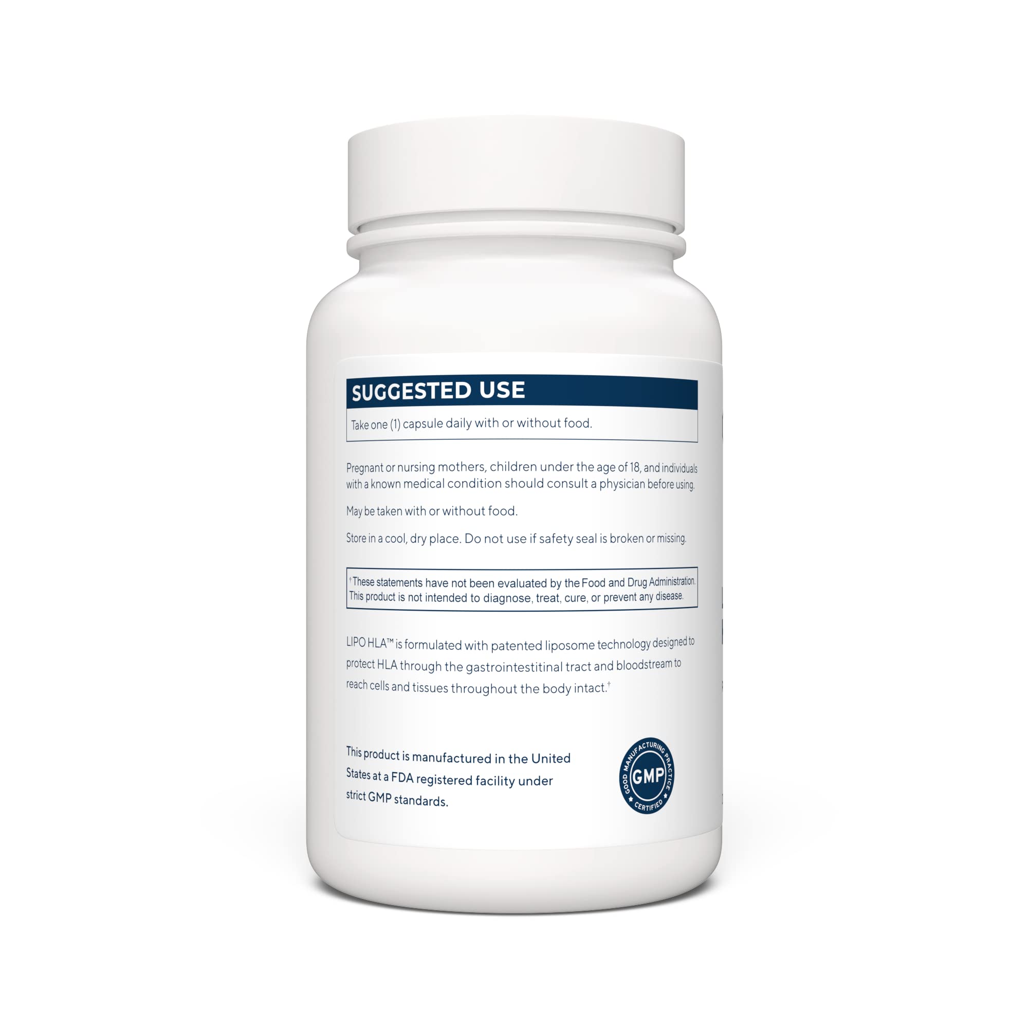 Renue By Science LIPO HLA capsule bottle side view