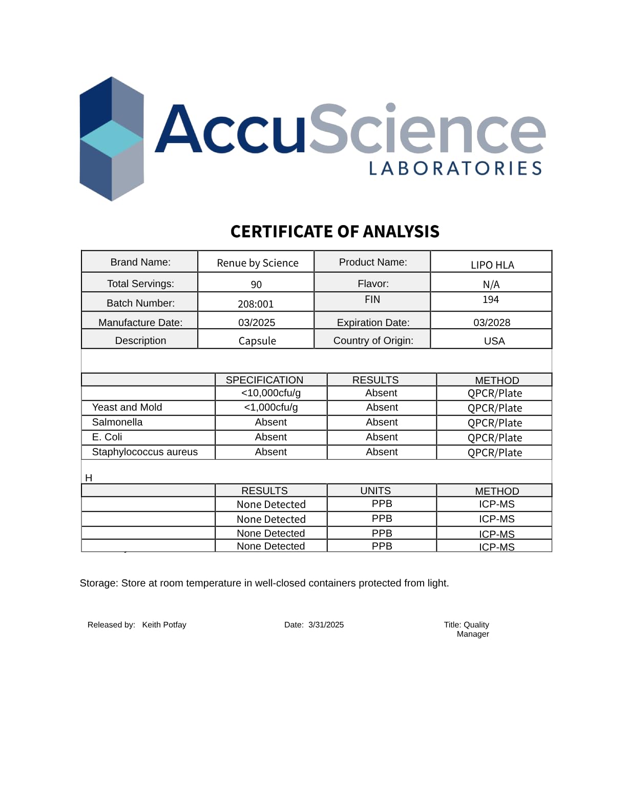 Renue By Science LIPO HLA capsules on a wooden surface