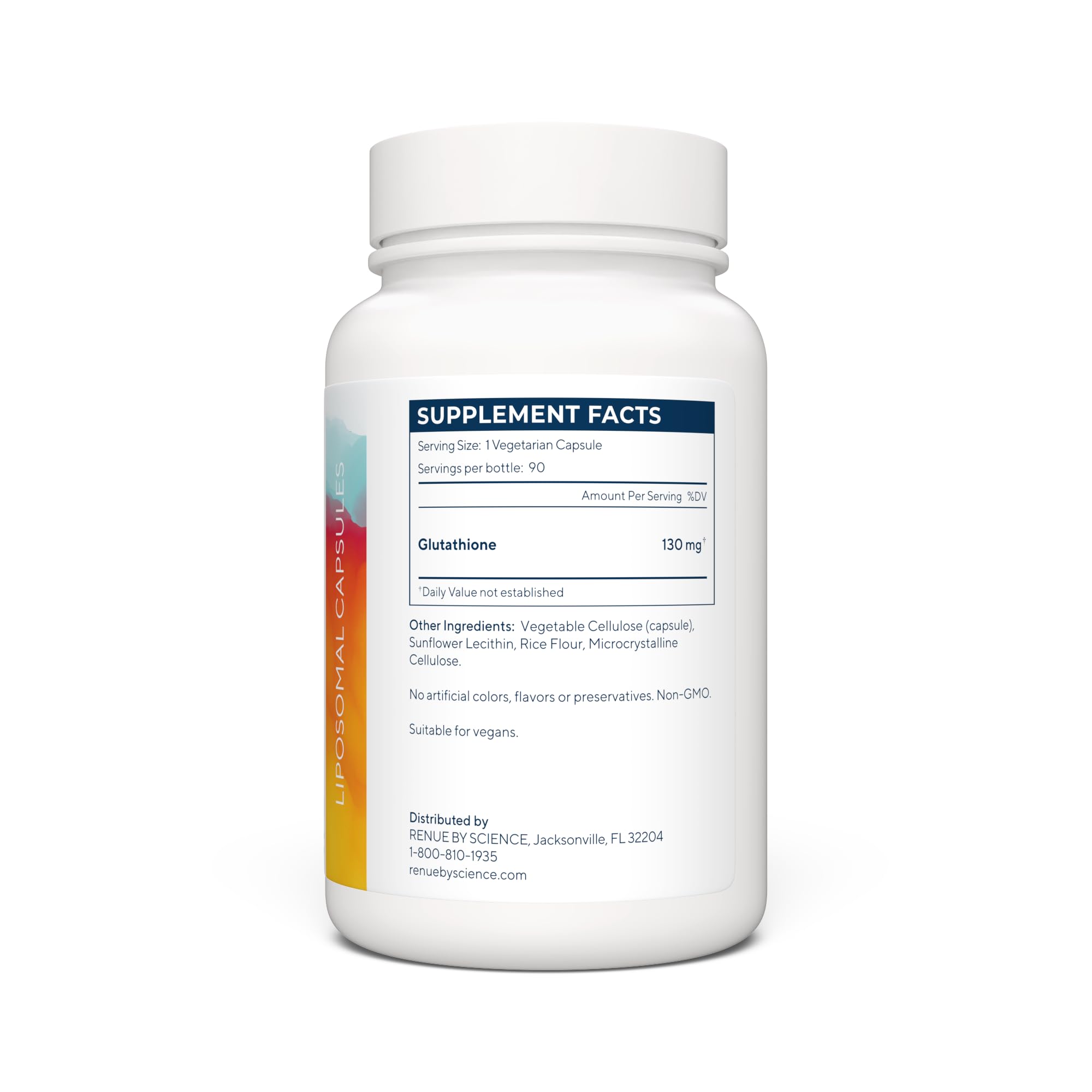 Renue By Science Liposomal Glutathione Supplement side view