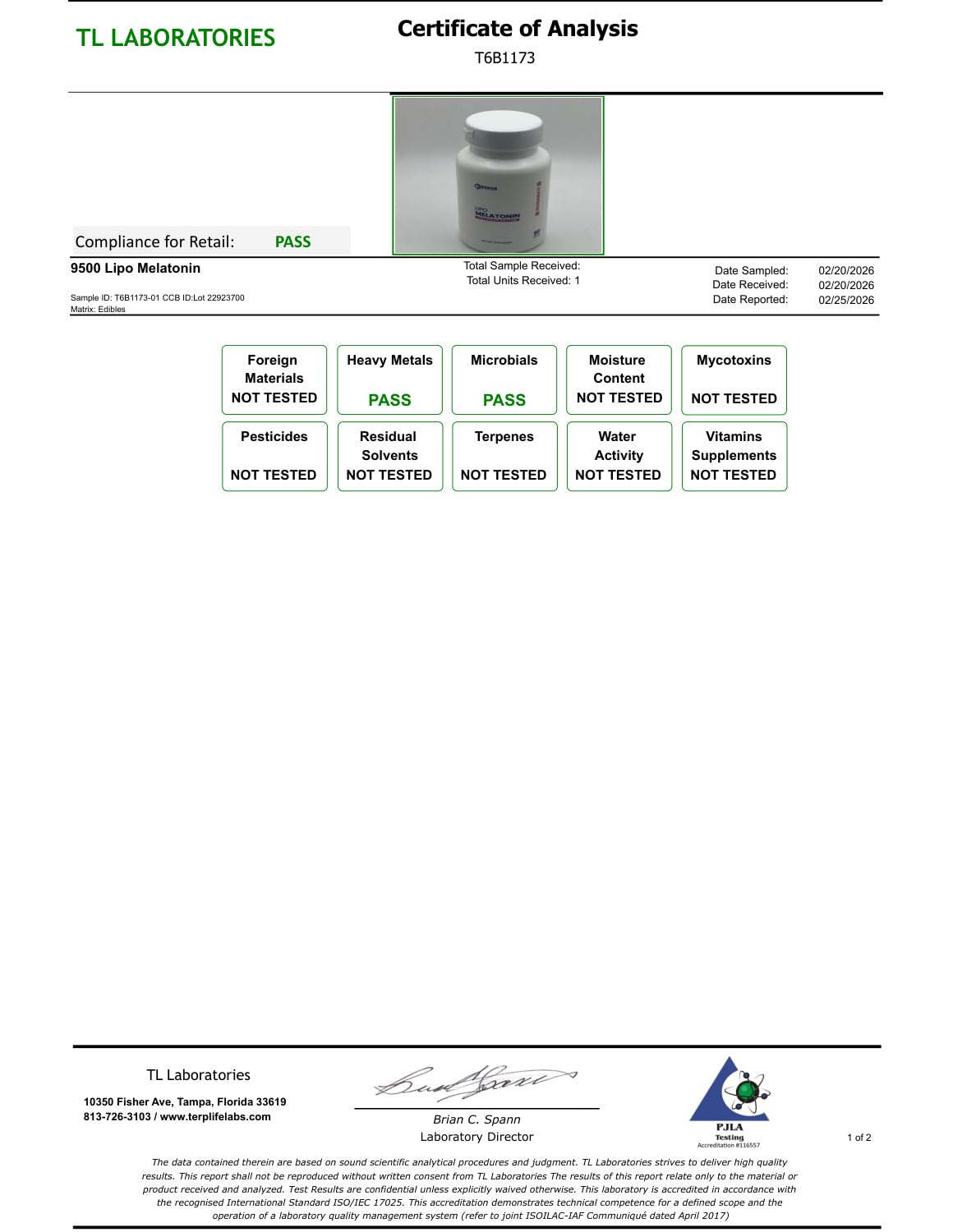 Renue By Science Liposomal Melatonin capsules on a table
