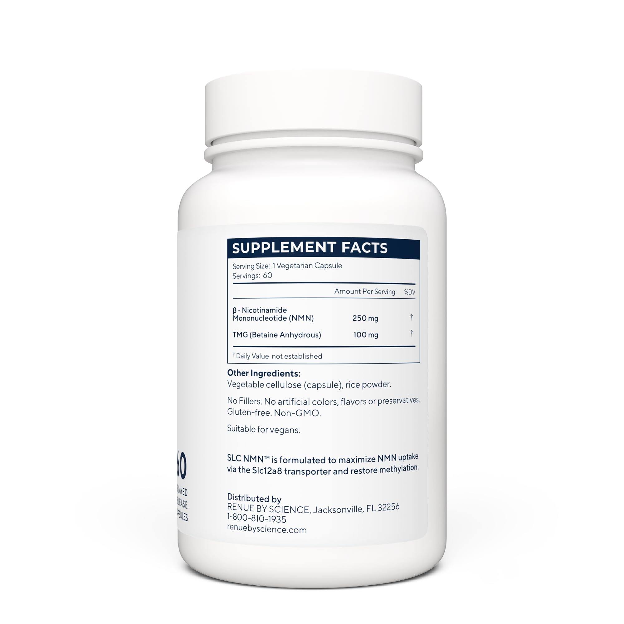 Renue By Science SLC NMN 250mg capsules packaging