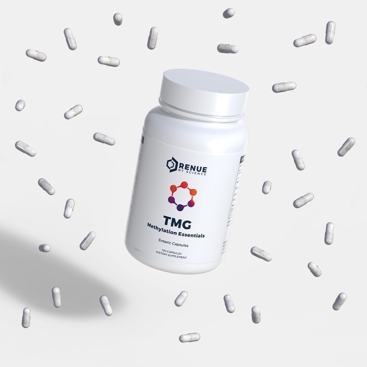 Renue By Science TMG Methylation Essentials 900mg with ingredients list