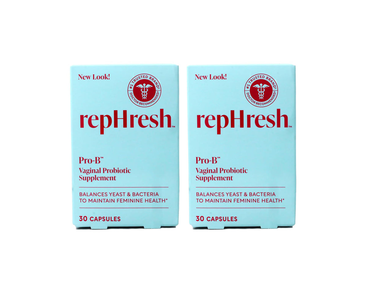 Rephresh Pro-B Probiotic Feminine Supplement 30-count capsules front view