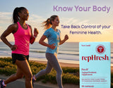 Rephresh Pro-B Probiotic Feminine Supplement back view of packaging