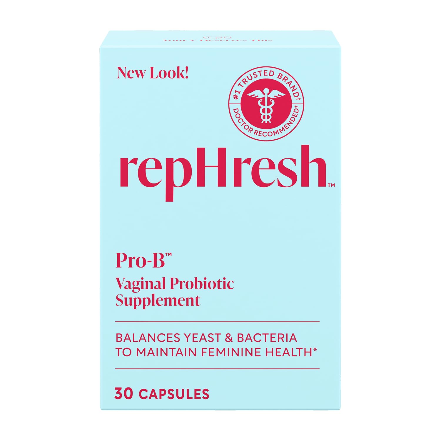 Rephresh Pro-B Women's Probiotic 30 capsules front view